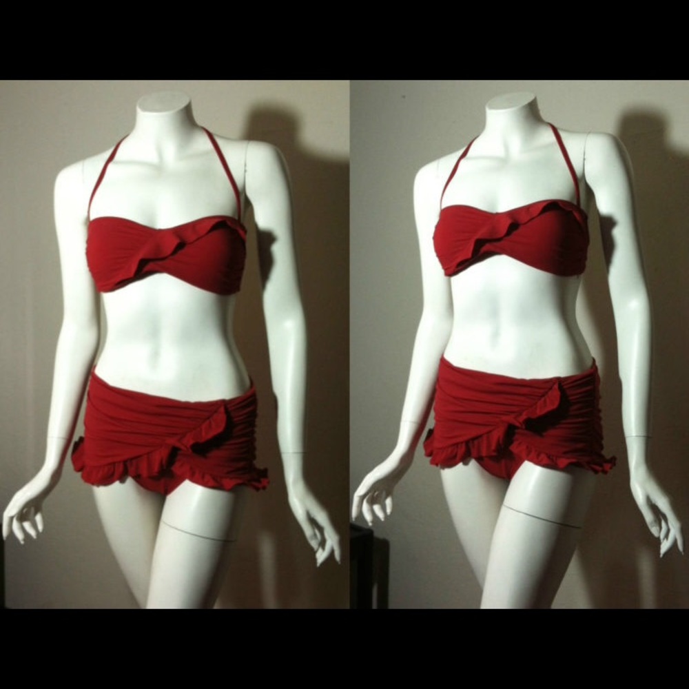 JANTZEN Red Heritage PIN-UP Marilyn Monroe Inspired Sexy Two-piece! Medium